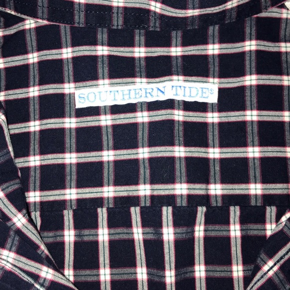 Plaid Southern Tide long sleeve button down shirt - Picture 2 of 3